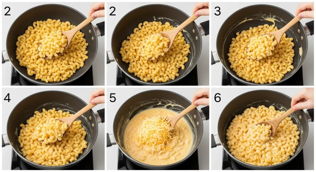  preparation of Southern Mac and Cheese