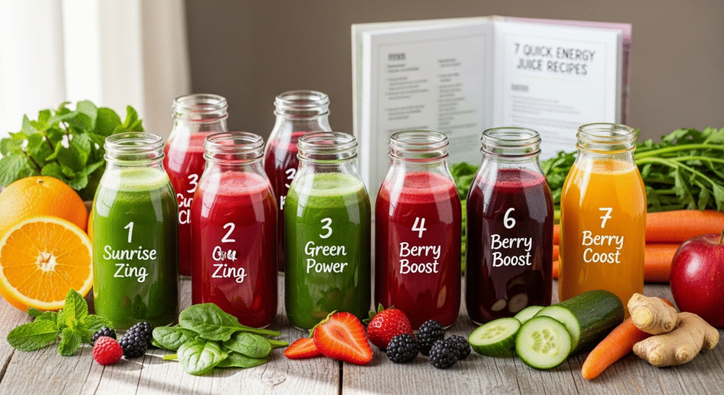 7 Quick Energy Juice Recipes for Daily Vitality
