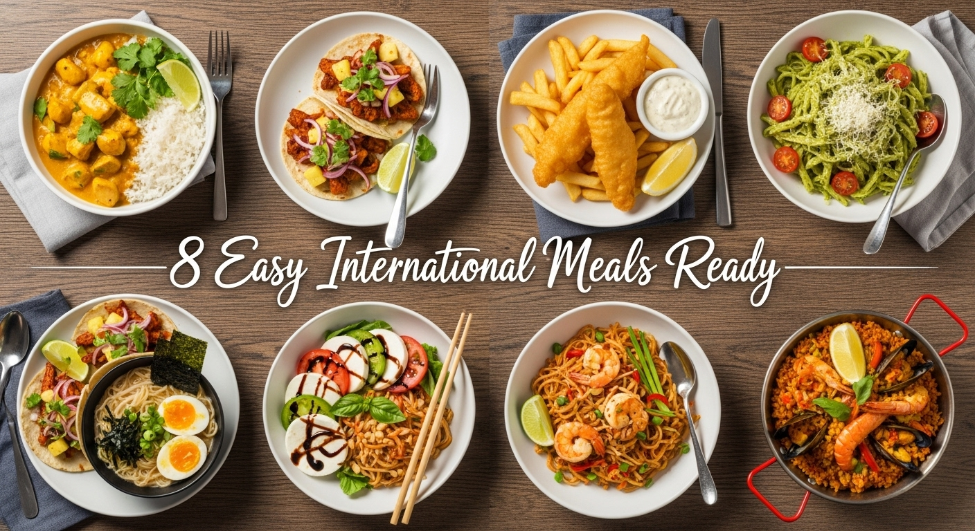 8 Easy International Meals Ready in Under 1 Hour