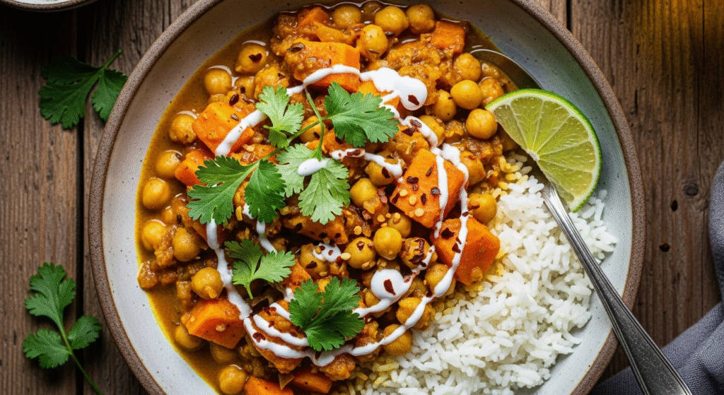 One-Pot Chickpea & Sweet Potato Curry (Allergen-Free)