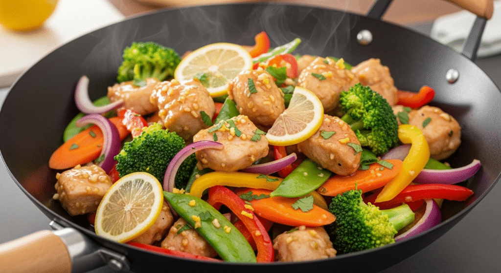 30-Minute Garlic Lemon Chicken Stir-Fry