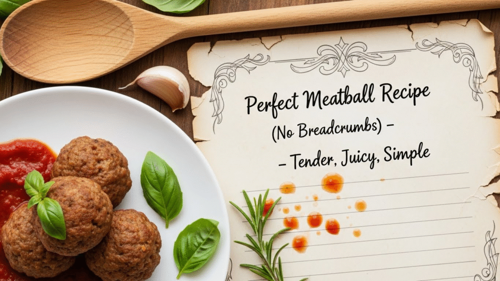 Meatballs Without Breadcrumbs: Why This Works