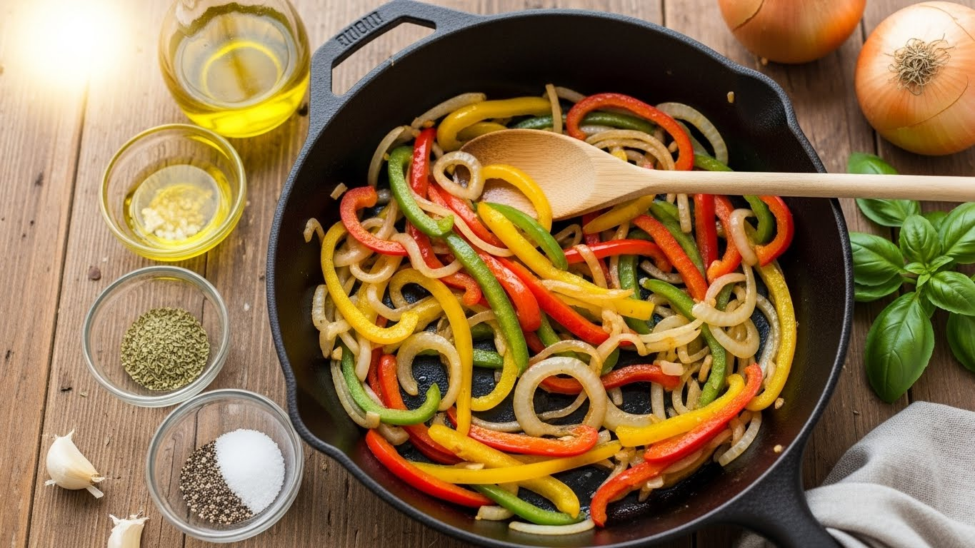 Easy Peppers and Onions Recipe: Sweet, Savory, and Ready in 15 Minutes