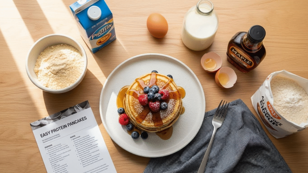 Protein Pancakes Recipe Easy: Simple High-Protein Breakfast in 20 Minutes