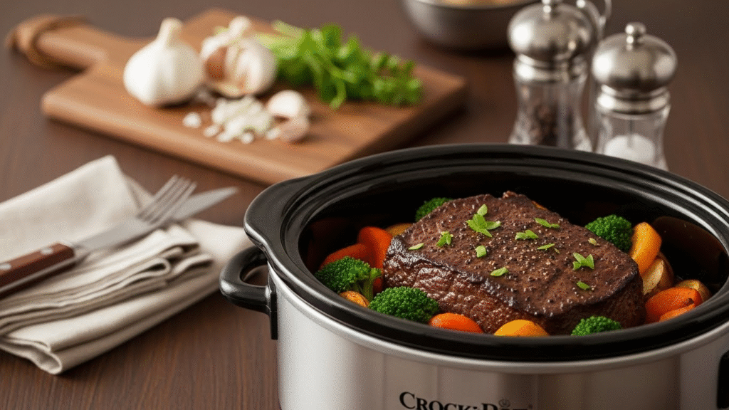 Simple Crock-Pot Steak Recipe