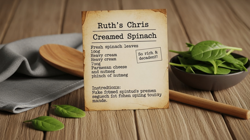 Restaurant-Quality Ruth Chris Creamed Spinach Recipe (Ready in 25 Minutes)