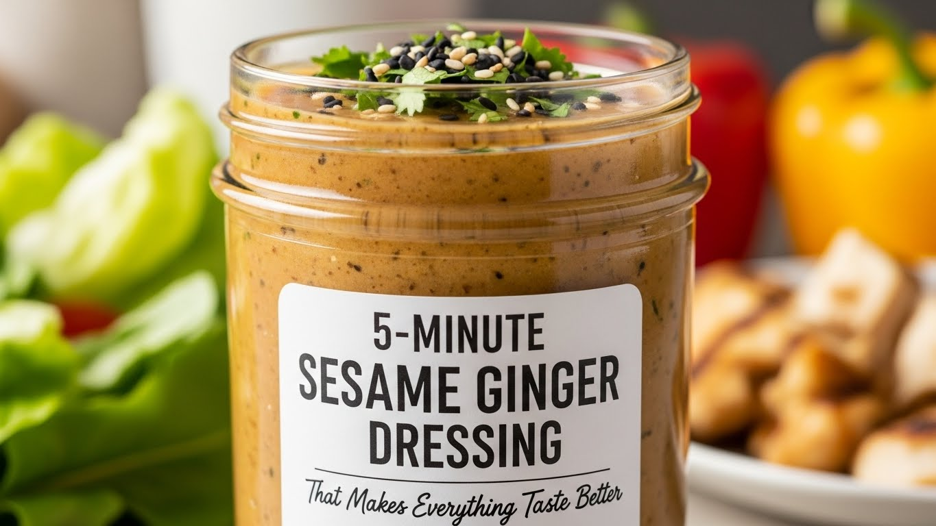 5-Minute Sesame Ginger Dressing