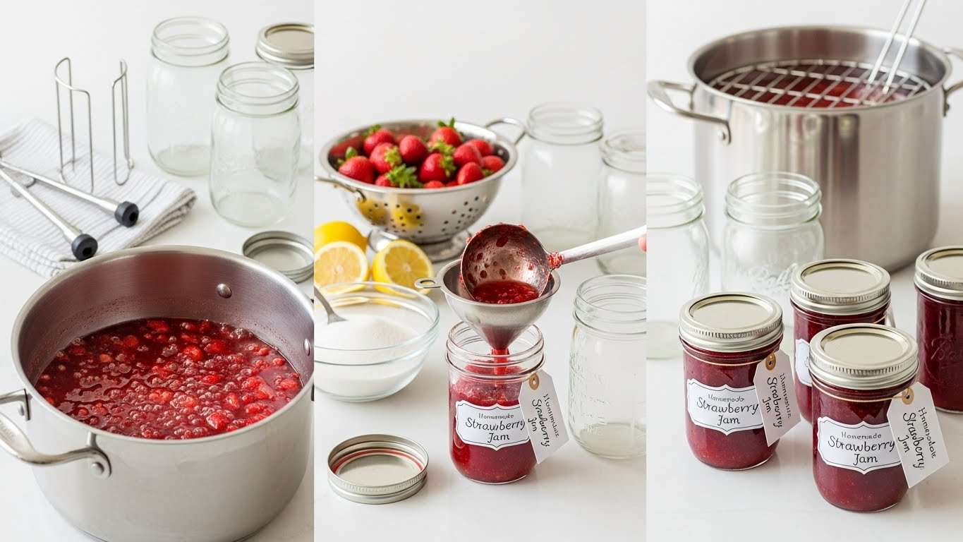 How to Can Strawberry Jam at Home