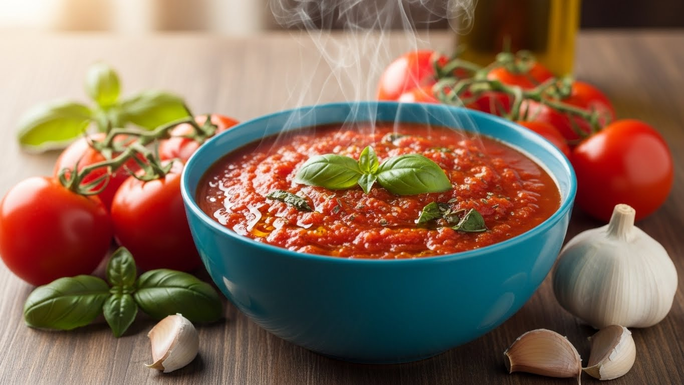 Simple Marinara Sauce from Fresh Tomatoes
