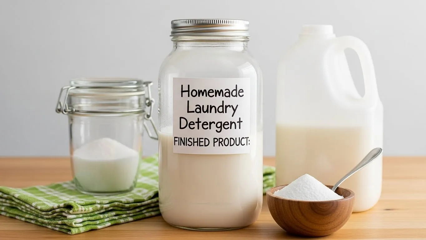 Homemade Liquid Laundry Detergent Recipe