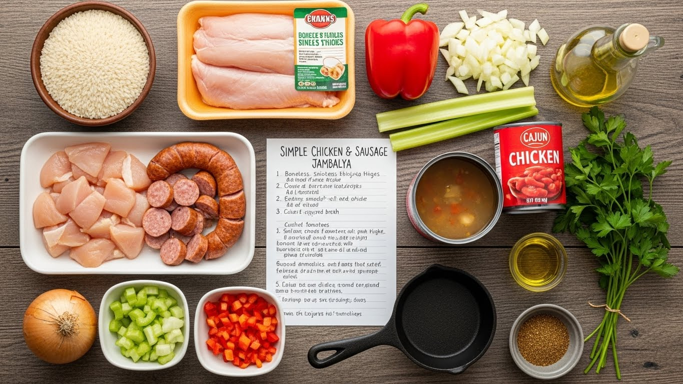Simple Chicken and Sausage Jambalaya Recipe